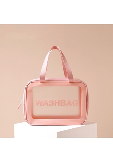 Sones 2 Adet Su Geçirmez Saklama, Yüzme Çantası Yıkama Çantası Pembe L