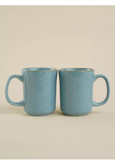 Sl Home Çay Ve Kahve İçin Fincanlar 2 Adet 400 Ml "azura" Porselen 200473612 Açık Mavi
