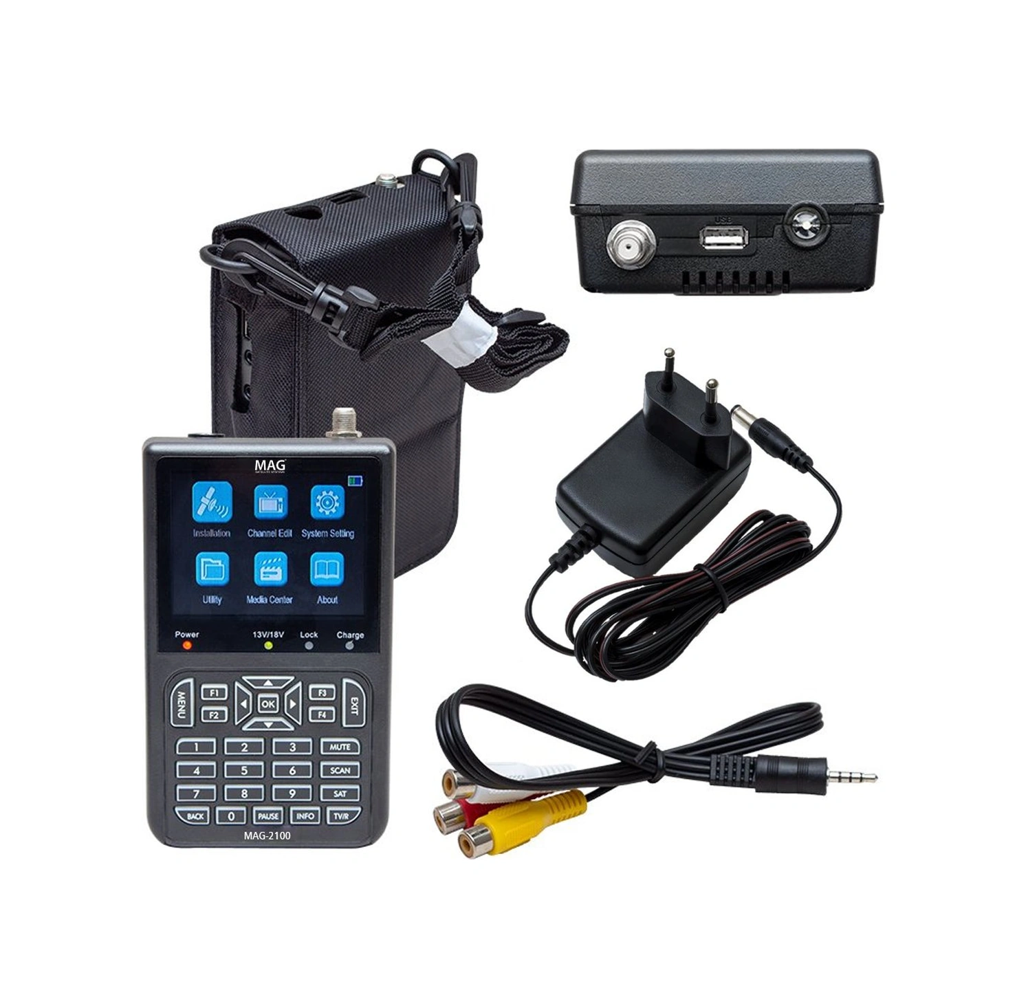 Mag Mag-2100 3.5'' Dvb-s/s2 Lcd Ekran Görüntülü Hd Uydu Yön Sinya