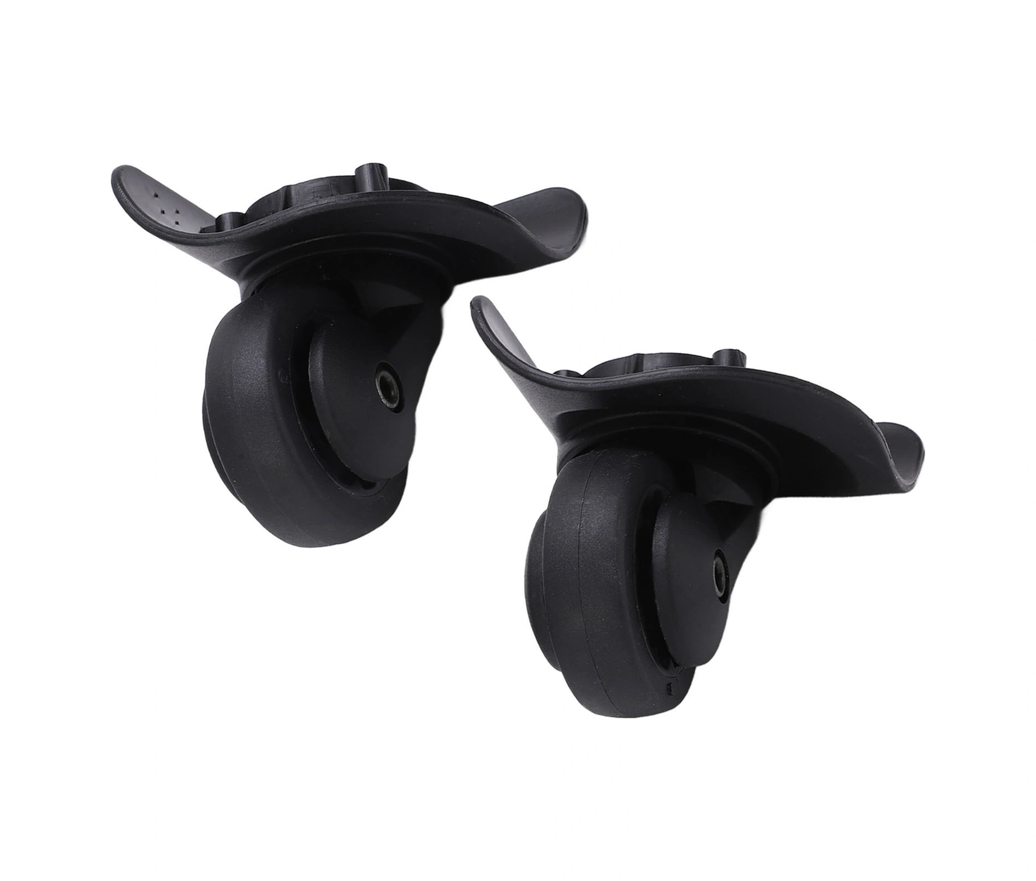 Shineyee A53 Siyah Valiz Tekerlekleri - Çiftli万向轮, Sessiz, Dayanıklı Pp+pet Malzeme, Kolay Kurulum, Seyahat Çantası Tamiri Aksesuarı