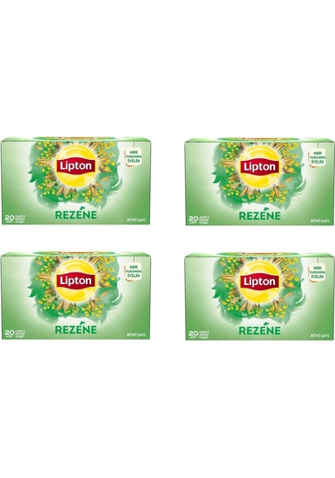 Lipton Rezene Bardak Süzen Poşet Bitki Çayı 20'li Paket X 4 Adet