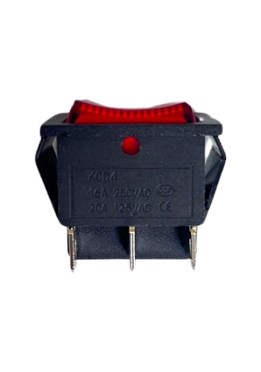 Kare On-off-on Işıklı Büyük Anahtar 6 Pinli Switch 10 Adet