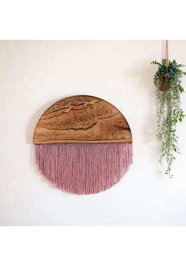 Suntek Magideal Bohem Goblen Duvar Dekor Kreş Geometrik Sanat Ev Pembe