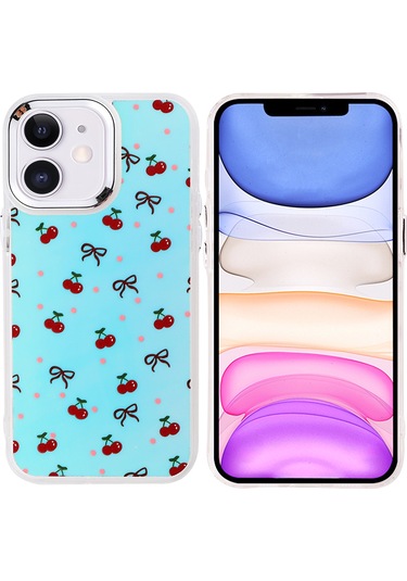 Mobilefix Iphone Uyumlu 11 Kılıf Airbag Tasarımlı Mbfx Hadra Kapak - Kiraz Kiraz