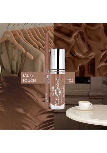 Barry M That's Swell Peptide Dudak Lip Gloss Set Lip Liner Ve Lip Gloss Taupe Taouch Gri Kahve Toprak