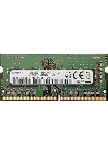 Samsung M471A1K43DB1-CWE 8 GB 3200 MHz DDR4 SODIMM Kutusuz Ram