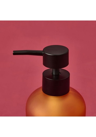 Mien Cam Sıvı Sabunluk - Turuncu - 19 Cm Turuncu / Siyah