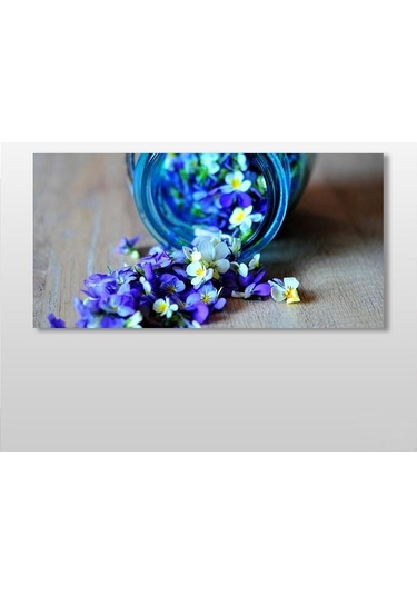 Kavanozdaki Çiçekler Kanvas Tablo