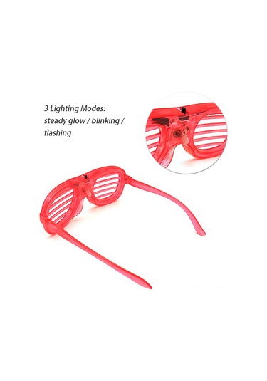 Monyee Mavi Led Işık Gözlüğü, Parti Ve Festivaller İçin Sabit/flash/parlak Modlu, Ergonomik Tasarım, El Feneri Mavi