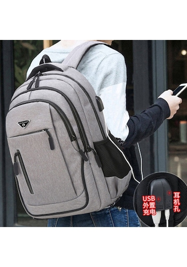 Yifomall Siyah 20" Usb Şarjlı Büyük Kapasiteli Çift Omuzlu Çanta - İş, Okul, Seyahat İçin Bilgisayar Ve Eşya Taşıma Siyah