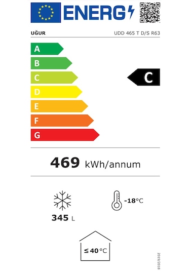 Uğur UDD 465 T D/S R63 345 L Sandık Tipi Derin Dondurucu