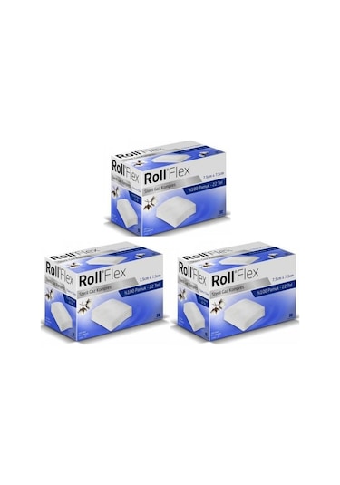Roll Flex Steril Gaz Kompres 7.5 X 7.5 CM 3 x 100 Adet