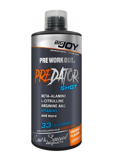 Bigjoy Sports Predator Shot 1000Ml 33 Servis Portakal Preworkout