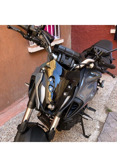 Youtek Yamaha Mt-07/mt07 2021 Modeli İçin Abs Malzeme Kahverengi Rüzgar Deflektörü - 215x186mm Motor Güvenlik Camı
