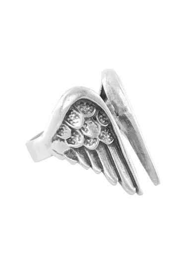 Kadın Antik Gümüş Kaplama Melek Kanadı Yüzük N11.12956 Çok Renkli