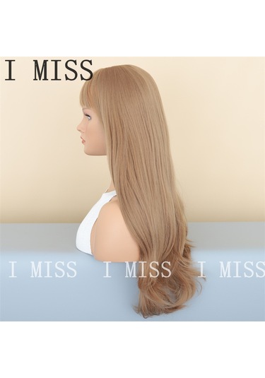 Kahverengi Mat Degrade Ve Perçemli Doğal Sentetik Peruk