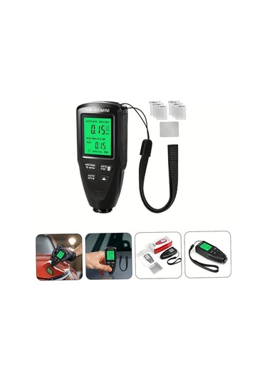 Boatshop1 Goxawee Dijital Kaplama Kalınlık Ölçer Kırmızı Yüksek Hassasiyet Abs Kaymaz Tasarım Boya Metre Profesyonel Teşhis Aracı