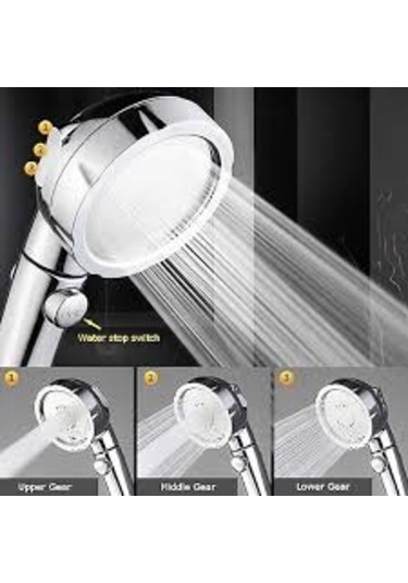 Tasarruflu 3 Fonksiyonlu Tazyikli Start Stop Duş Seti Diğer