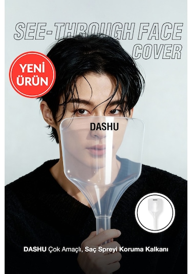 Çok Amaçlı, Saç Spreyi Yüz Koruma Kalkanı Dashu Face Cover See-through