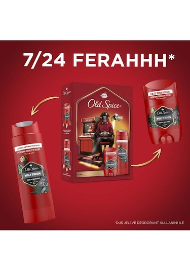 Old Spice Wolfthorn Gamer Seti Deodorant Stick 50 Ml + Duş Jeli 250 Ml