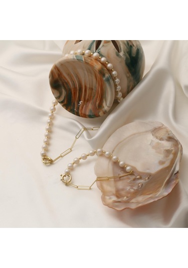 925 Ayar Gümüş Tatlı Su İncisi Set-7.50mm