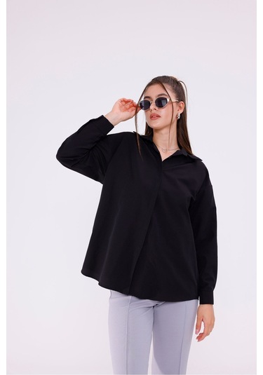Kadın Trend Gömlek Siyah