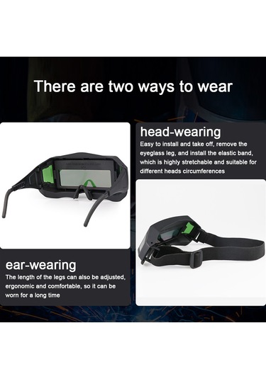 Yifomall Otomatik Kararan Kaynak Gözlüğü - Güneş Enerjili, Anti-parlak, Elektrik Ve Argon Kaynağı İçin Profesyonel Koruma