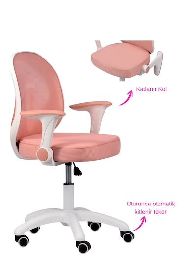 Drift Luna Çocuk Çalışma Sandalyesi Pembe