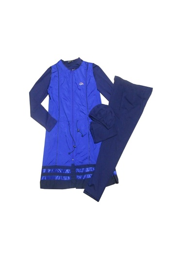 Salarticaret Yelekli Tesettür Mayo Lacivert