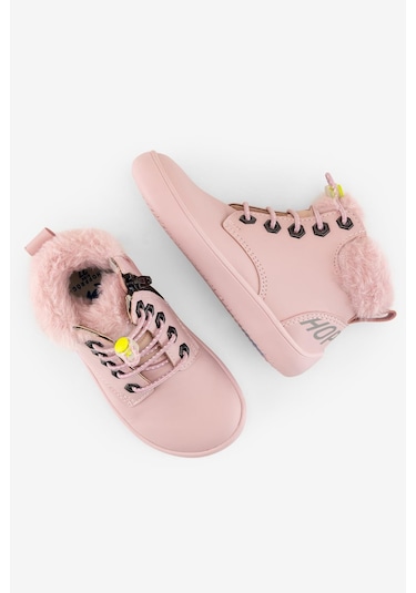Hopfrög Furry Boots Pembe Lotus Barefoot Çocuk Botu Pembe