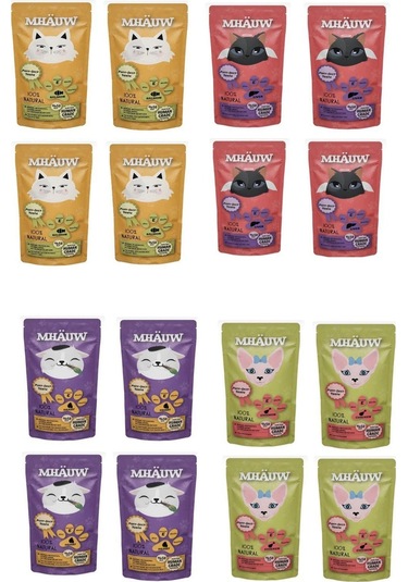 Mhauw 4 Farklı Karışık Lezzet Kedi Çorbası 16 x 80 G
