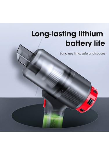 Cbtx Carsun C3088 Şarj Edilebilir Araba Ev Elektrikli El Süpürgesi Yüksek Güçlü Kablosuz Elektrikli Süpürge