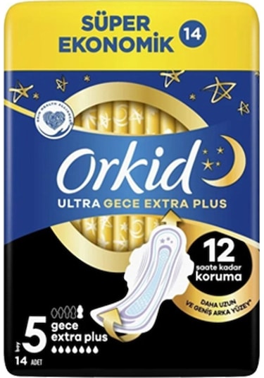 Süper Ekonomik Ultra Gece Extra Plus 14 Ad. 5 Boy X 8 Paket