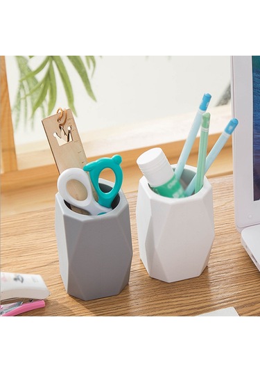 Neevoyu Gri Silikon Çok Fonksiyonlu Masa Üstü Organizatörü - Kalem, Kalemtraş, Makas Ve Küçük Aksesuarları Saklamak İçin Ofis/okul Ev Gereci Diğer