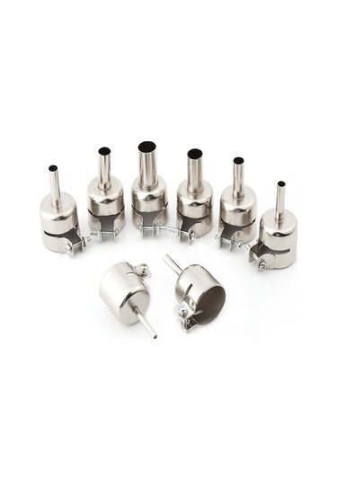 8 Parça Paslanmaz Çelik Isı Fırını Uç Takımı - 3-12 Mm Çaplı Tamir Aletleri 850/852/857 Sisteme Uyumlu