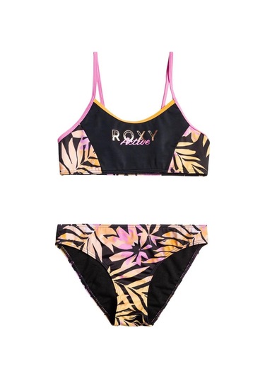 Roxy Ergx203478 Active Joy Bralette Set Kız Çocuk Bikini Siyah