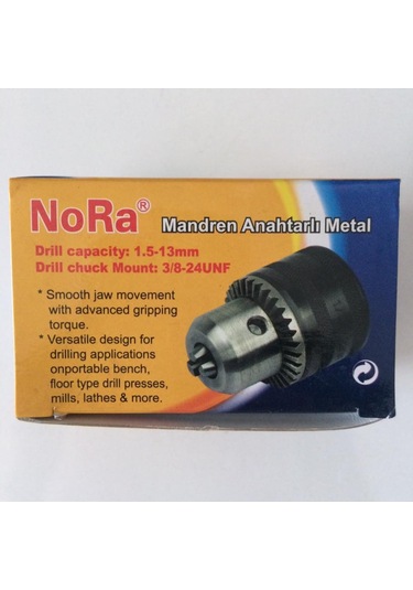 Nora Matkap Mandreni Metal Anahtarlı 13 MM 3/8