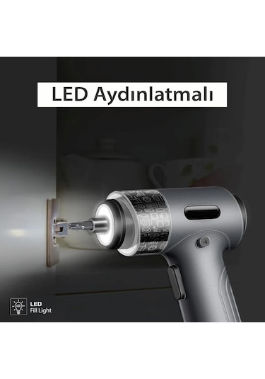 Kingsdun Sarjli Tornavida Seti 36 Parçali Manyetik Uç 5v 2500mah