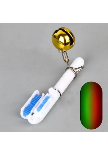 Çan İle Süper Parlak Su Geçirmez Pille Çalışan Kompakt Boyutlu Led Işıklı Olta Kamışı Parlayan Çubuk Multicolor