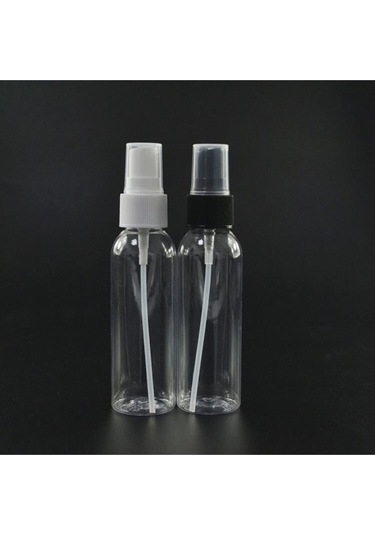 Güvenç Ambalaj 5 Adet 50 ml Sprey Kapaklı Dezenfektan ve Kolonya Boş Şişesi