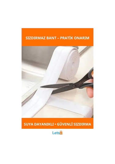 Su Sızdırmaz Bant 3.2m Dayanıklı Pe Malzeme 1 Adet