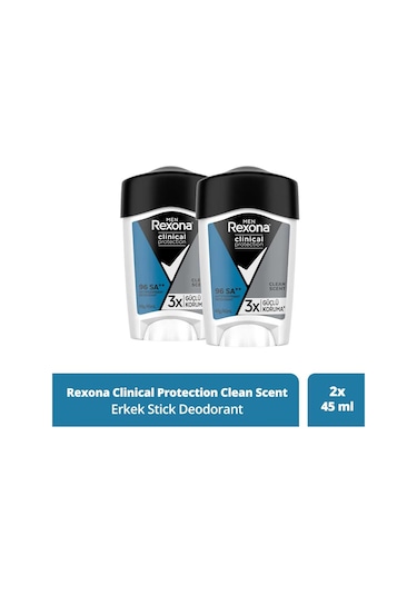 Rexona Men Clean Scent Stick Deodorant 2 x 45 ML