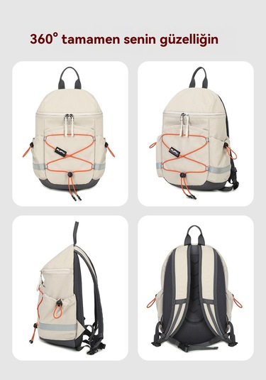 Hafif Açık Hava Sırt Çantası Nefes Alabilen Katmanlı Dağcılık Sırt Çantası Gri