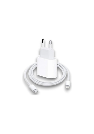 Usb C Güç Adaptörü + Lightning Şarj Kablosu Seti iPhone & İpad Uyumlu, Pd Hızlı Şarj, 1 Metre Kablo Iphone X