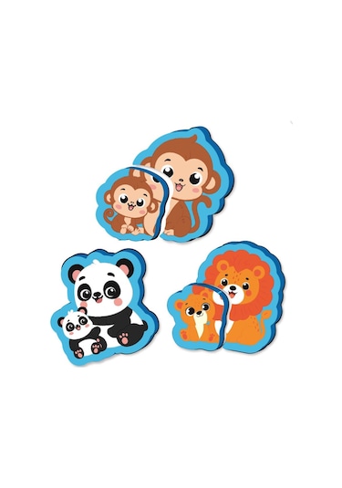 Yükselen Zeka 6-16 Ay İlk Pofidik Magnet Puzzle - Orman Hayvanları