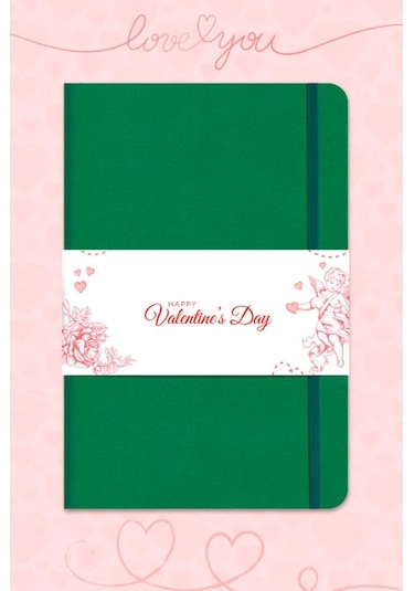 Le Color Tarihsiz Klasik Rec Note Çizgili Defter 13 x 21 CM Yeşil