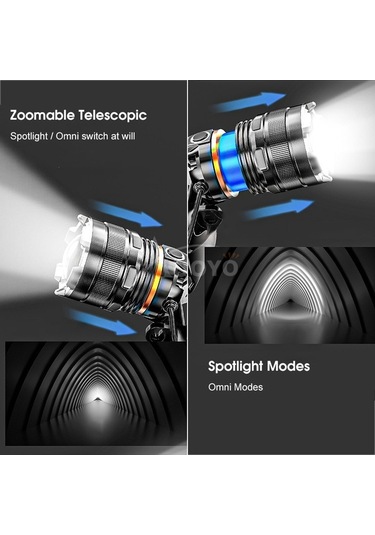 Ulzyvf Yakınlaştırma Uzaktan Usb Tutma Su Siyah Şarjı P50 Özellikli Mekan Lazer Işık Işık Işığı Ipx6 İndüksiyon İndüksiyon Güçlü Geçirmez Gece Far Far Far Dış Çalışma Balık Auoyo Akıllı Jt Siyah