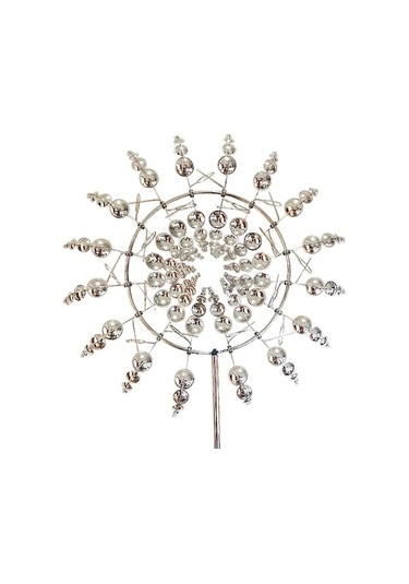 Rüzgar Gülü Metal Bahçe Dekoru, 31cm Çapında, Kolay Kurulum, Harekete Duyarlı Döner Tasarım.