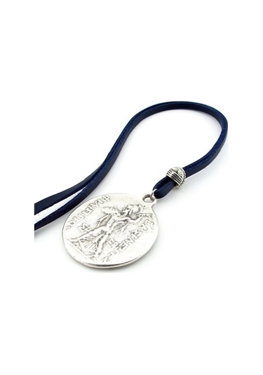 Solfera Phılıp V Antik Greek Macedon Madalyon Deri Erkek Kolye Q0648 Çok Renkli