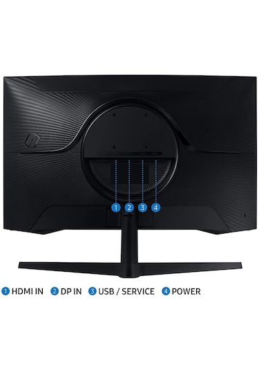 Samsung Odyssey G5 LS27AG550EUXUF 27" 1 Ms 165 Hz 2k Curved Oyuncu Monitörü Teşhir